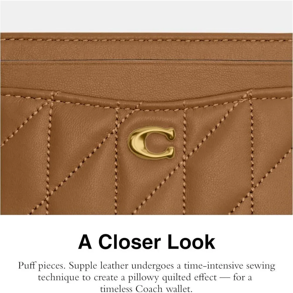 Quilted Pillow Leather Essential Card Case